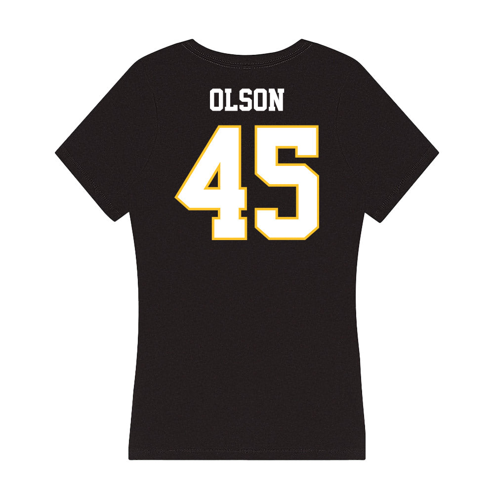 PLU - NCAA Women's Soccer : Olivia Olson - Women's V-Neck T-Shirt-1