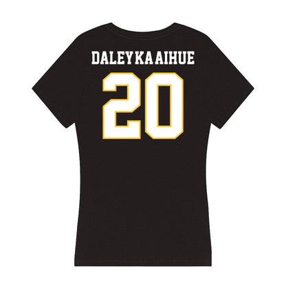 PLU - NCAA Football : Rixen Daley-Ka'aihue - Women's V-Neck T-Shirt-1