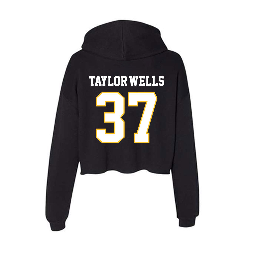 PLU - NCAA Football : Mason Taylor-Wells - Women's Crop Fleece Hoodie-1