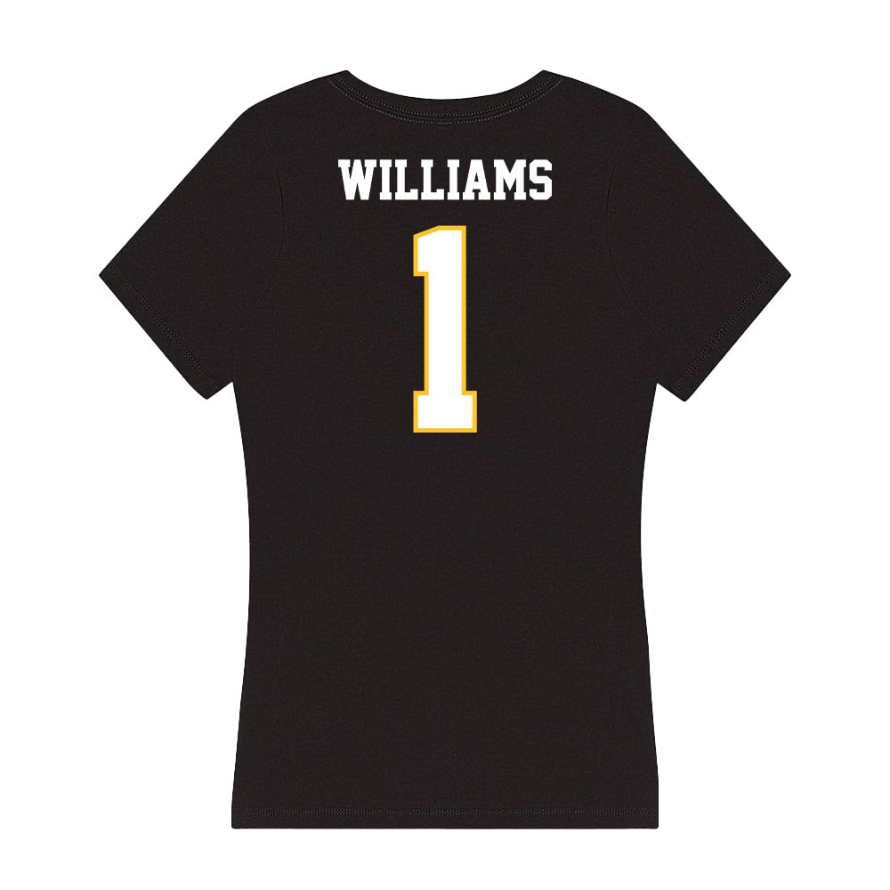 PLU - NCAA Football : Mouse Williams - Women's V-Neck T-Shirt-1
