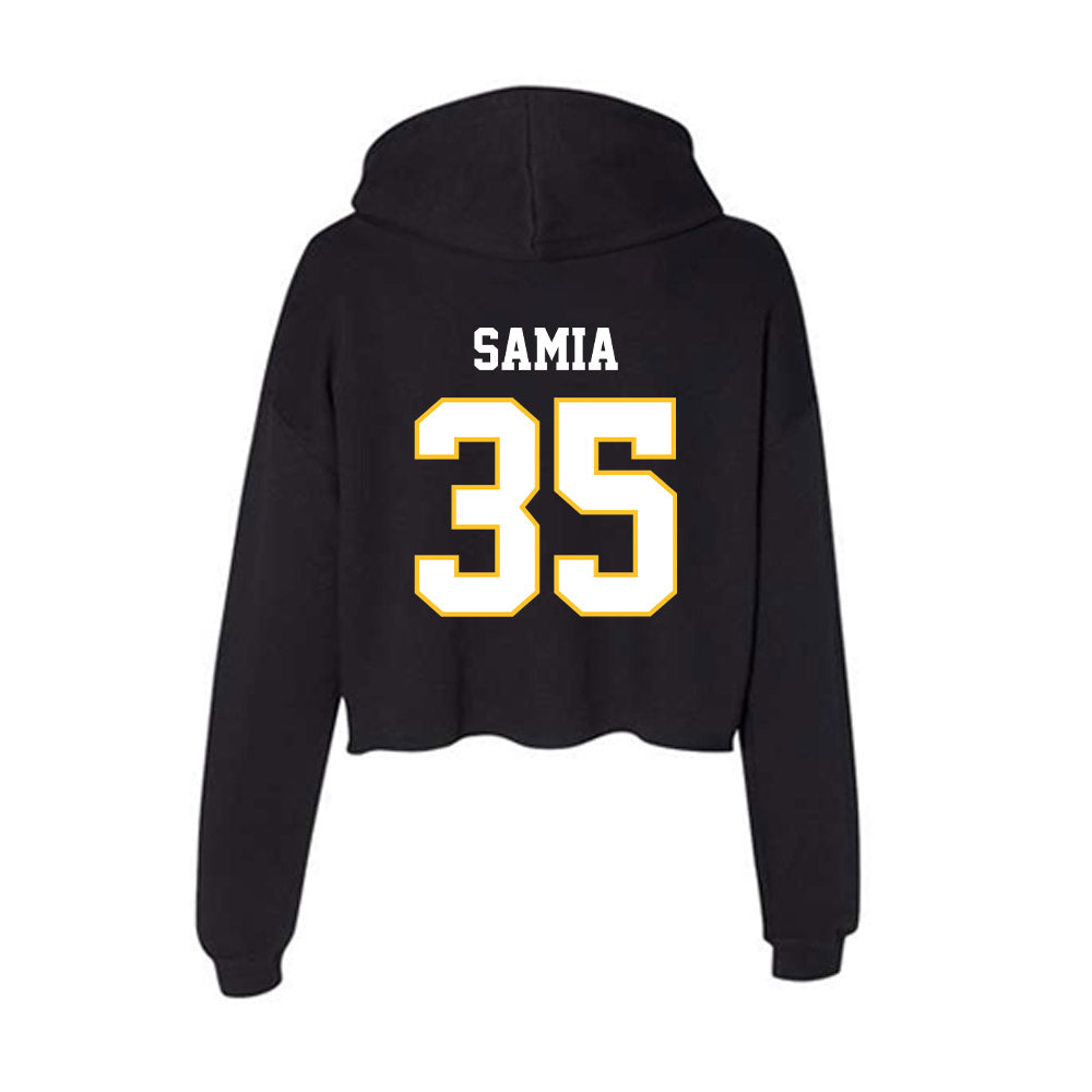 PLU - NCAA Football : Marcus-John Samia - Women's Crop Fleece Hoodie-1