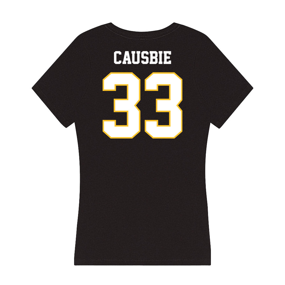 PLU - NCAA Women's Soccer : Julia Causbie - Women's V-Neck T-Shirt-1