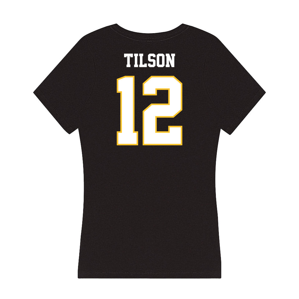 PLU - NCAA Softball : Brooke Tilson - Women's V-Neck T-Shirt-1