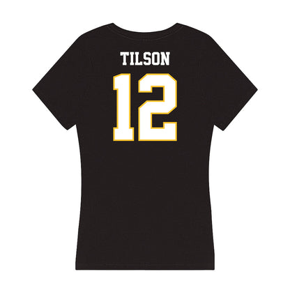 PLU - NCAA Softball : Brooke Tilson - Women's V-Neck T-Shirt-1