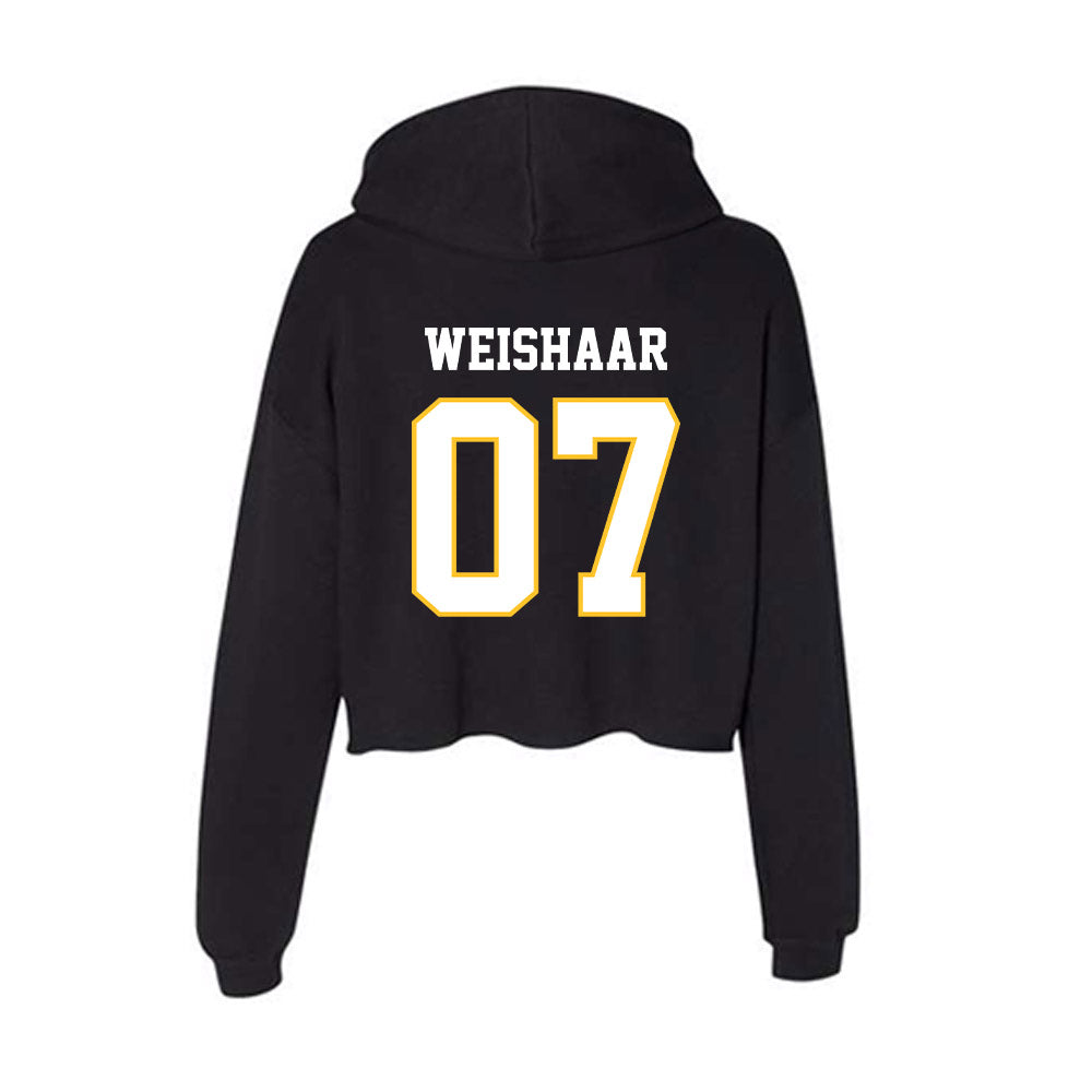 PLU - NCAA Women's Lacrosse : Allie Weishaar - Women's Crop Fleece Hoodie-1