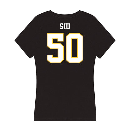 PLU - NCAA Softball : Alexa Siu - Women's V-Neck T-Shirt-1