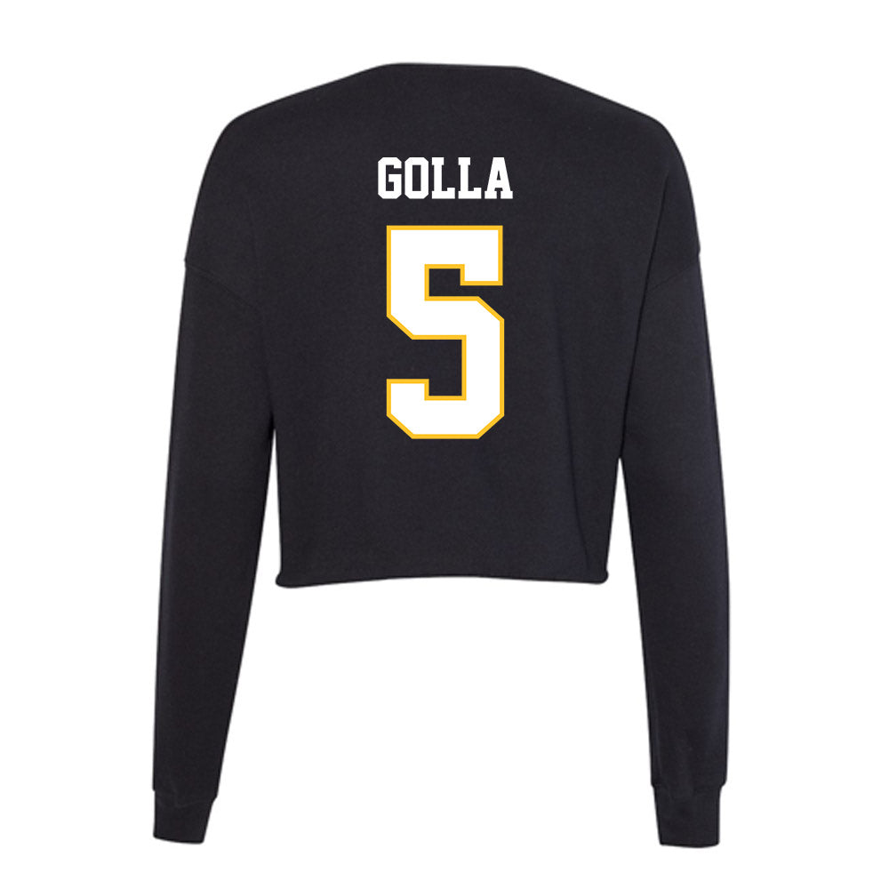 PLU - NCAA Football : Nico Golla - Women's Cropped Crew Fleece-1