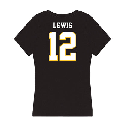 PLU - NCAA Football : Kai Lewis - Women's V-Neck T-Shirt-1