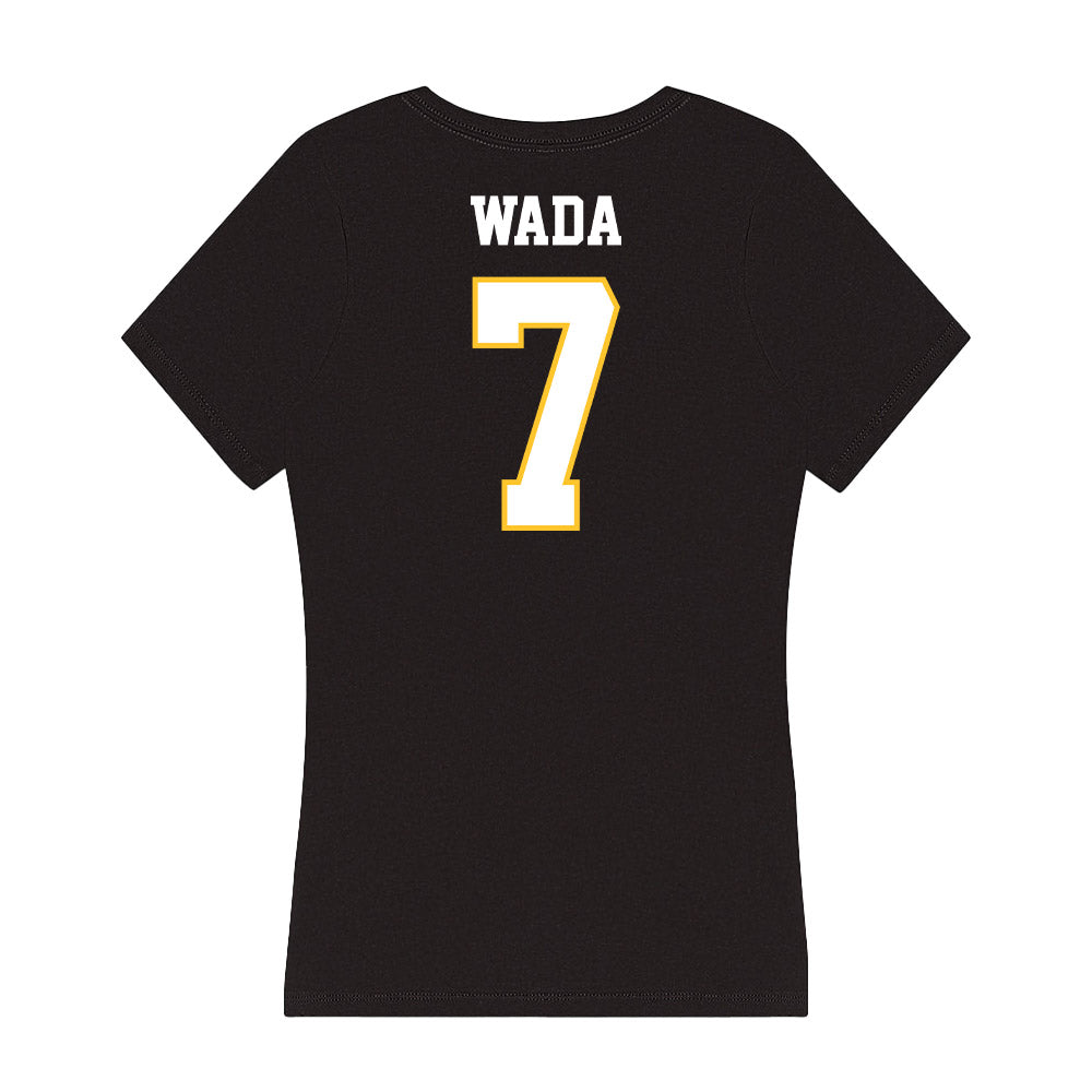 PLU - NCAA Softball : Rylie Wada - Women's V-Neck T-Shirt-1