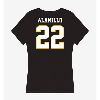 PLU - NCAA Football : Deborah Alamillo - Women's V-Neck T-Shirt-1