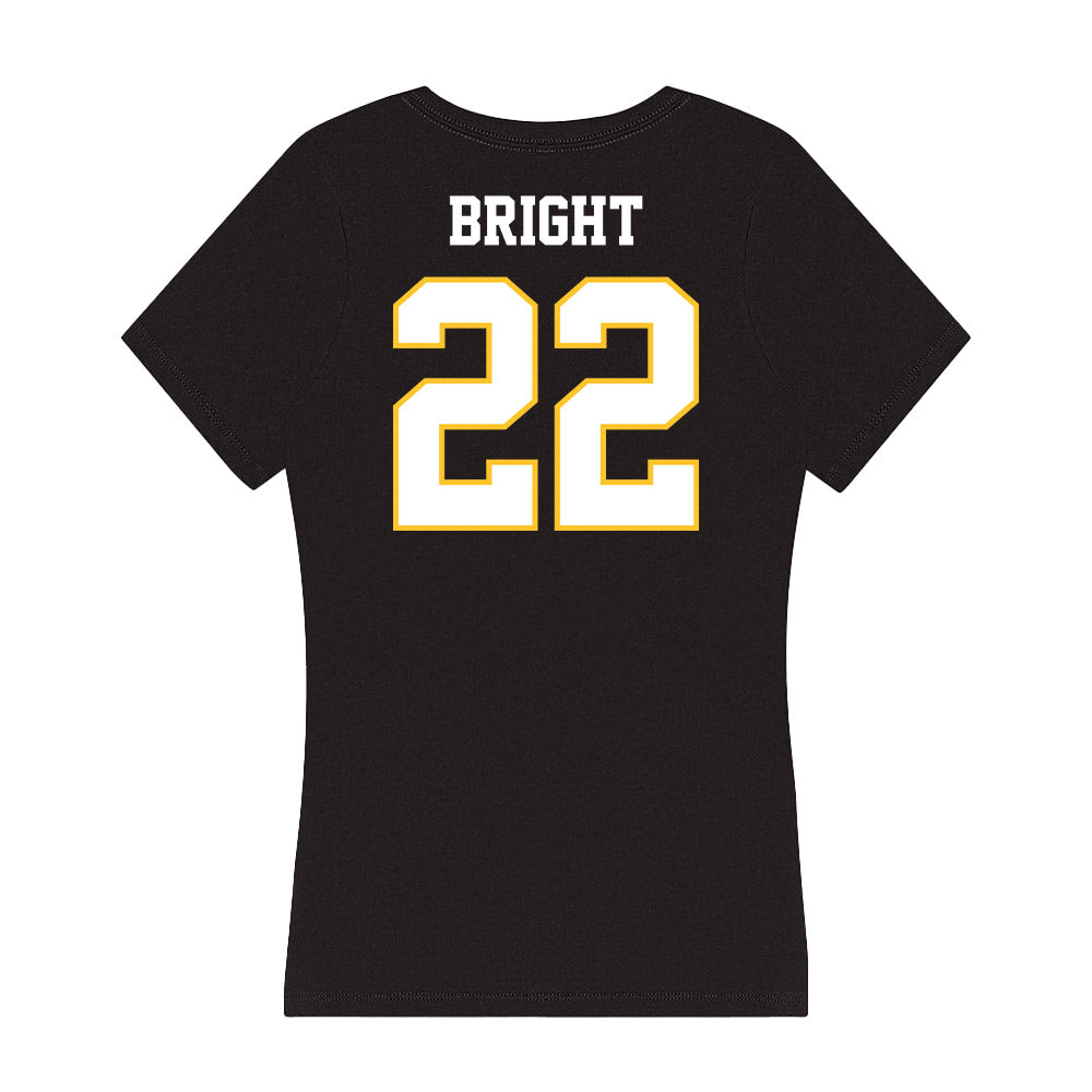 PLU - NCAA Women's Basketball : Ava Bright - Women's V-Neck T-Shirt-1