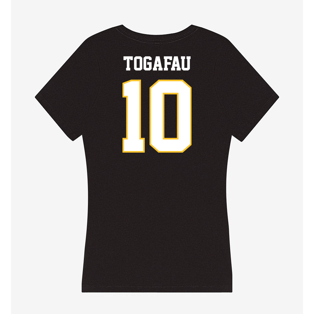PLU - NCAA Football : Braeden Togafau - Women's V-Neck T-Shirt-1