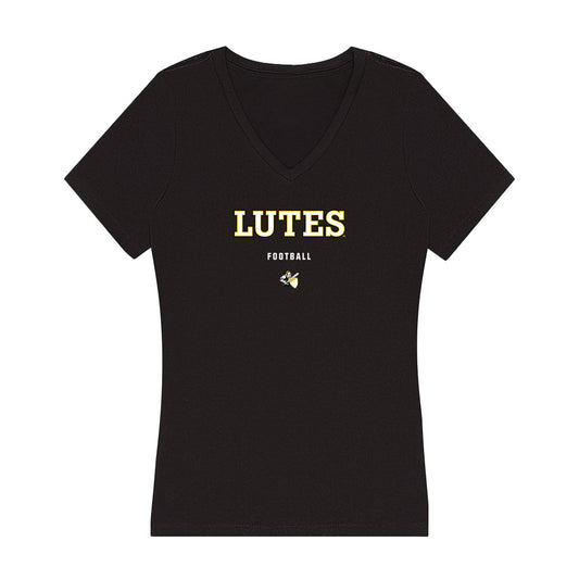 PLU - NCAA Football : Joe Carini - Women's V-Neck T-Shirt-0
