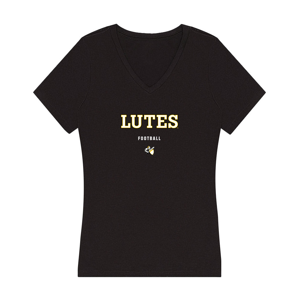 PLU - NCAA Football : Aeryk Hatico - Women's V-Neck T-Shirt-0