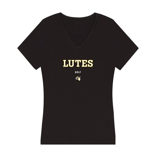 PLU - NCAA Women's Golf : Kathleen Pullin - Women's V-Neck T-Shirt-0