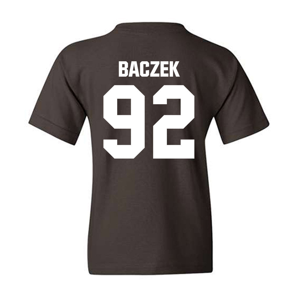 Valpo - NCAA Football : Caleb Baczek - Youth T-Shirt-1