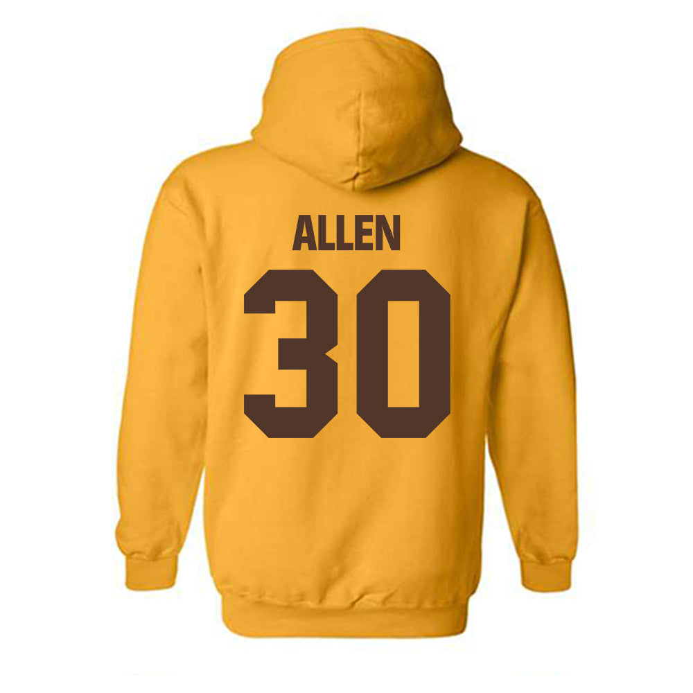 Valpo - NCAA Football : Ashton Allen - Classic Shersey Hooded Sweatshirt-1