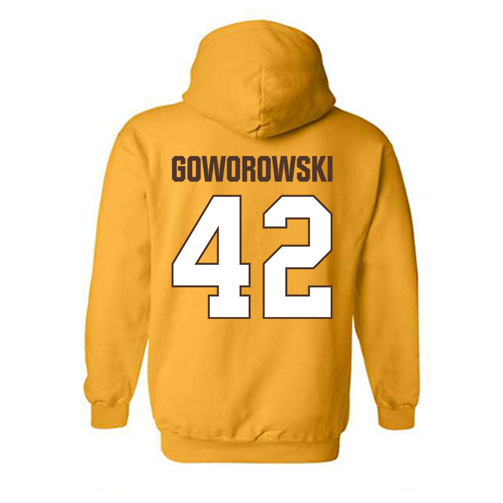 Valpo - NCAA Football : Alex Goworowski - Classic Shersey Hooded Sweatshirt-1
