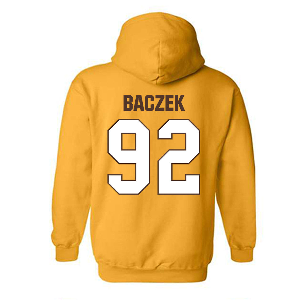 Valpo - NCAA Football : Caleb Baczek - Classic Shersey Hooded Sweatshirt-1