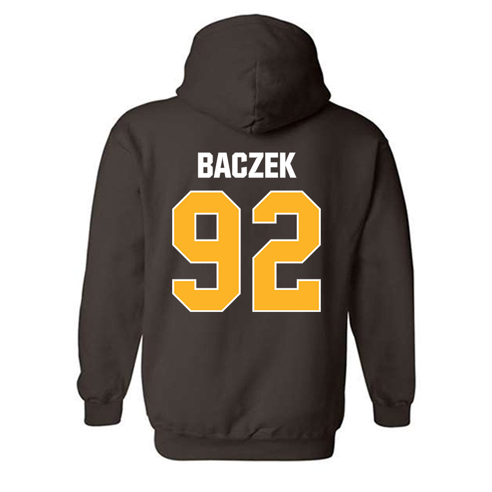 Valpo - NCAA Football : Caleb Baczek - Classic Shersey Hooded Sweatshirt-1