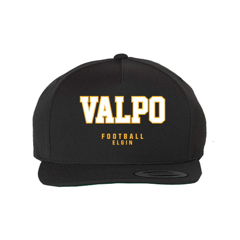 Valpo - NCAA Football : Jack Elgin - Snapback Hat-0