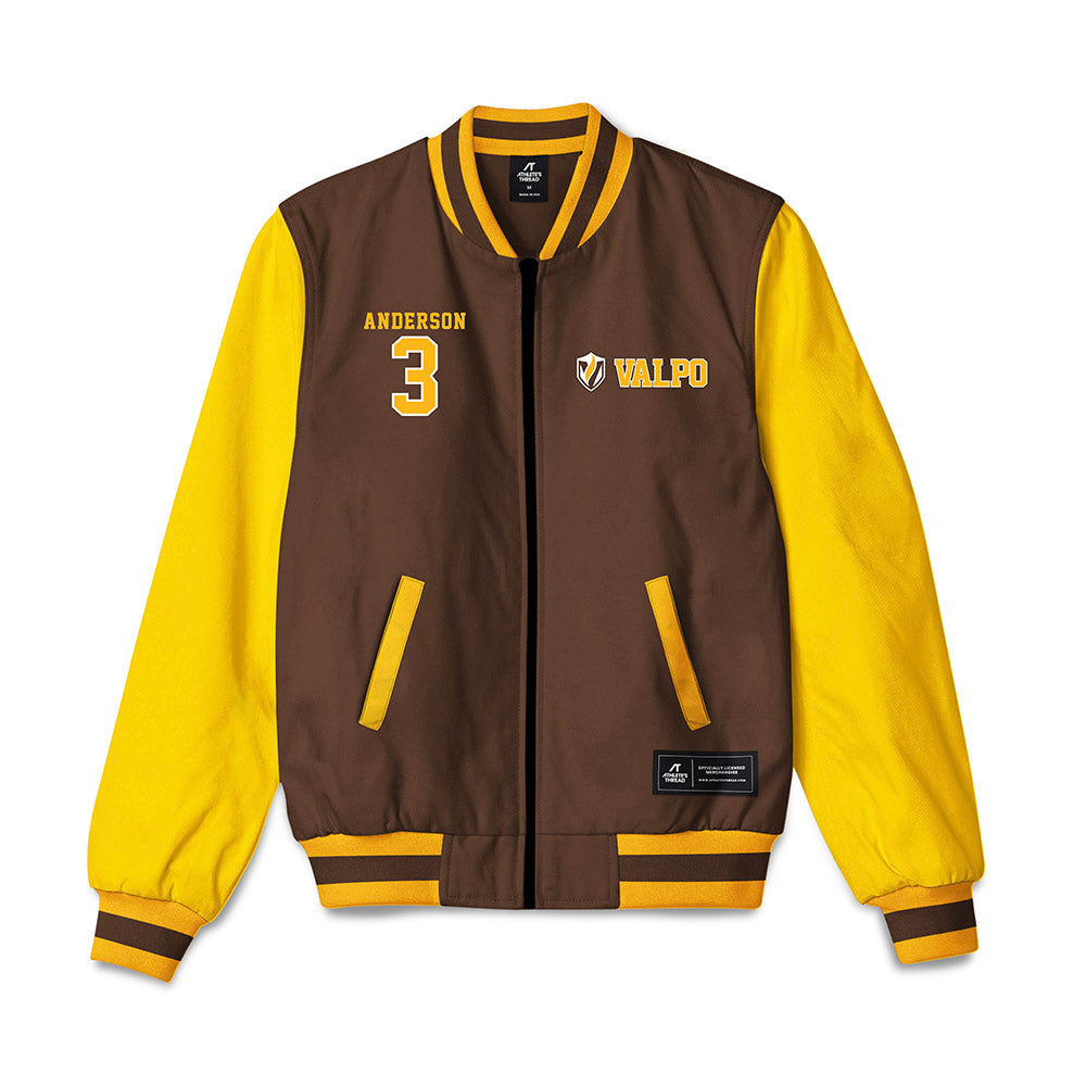 Valpo - NCAA Women's Basketball : Isabella Anderson - Bomber Jacket-0