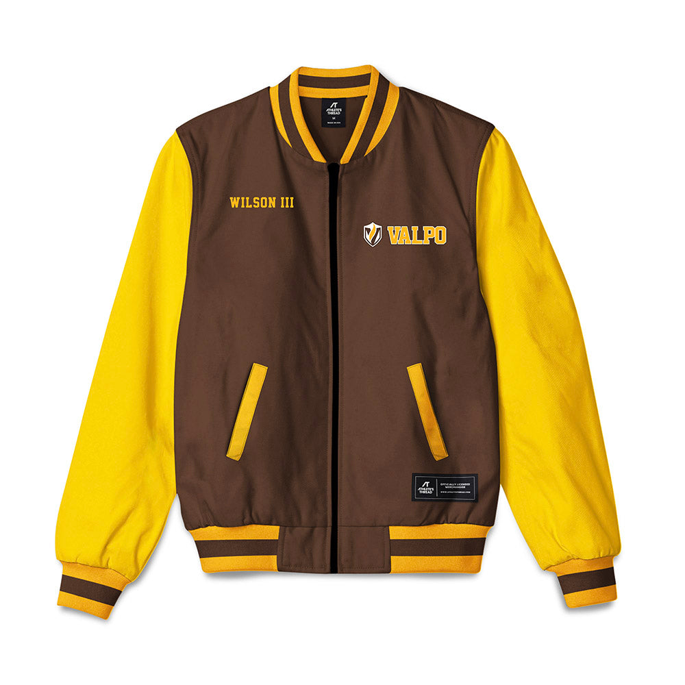 Valpo - NCAA Men's Track & Field : Donald Wilson III - Bomber Jacket-0
