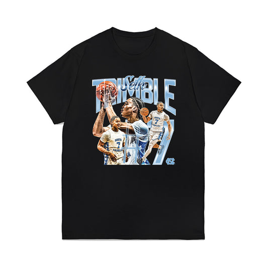 UNC - NCAA Men's Basketball : Seth Trimble - Collage Premium T-Shirt-0
