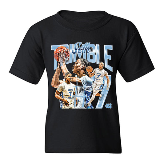 UNC - NCAA Men's Basketball : Seth Trimble - Collage Youth T-Shirt-0