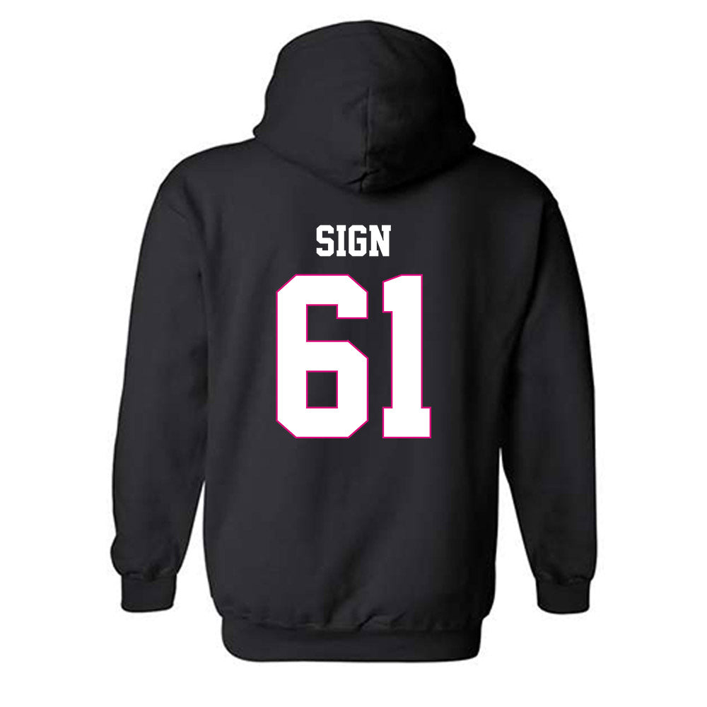 Alabama - Football Alumni : Christopher Sign - Fashion Shersey Hooded Sweatshirt