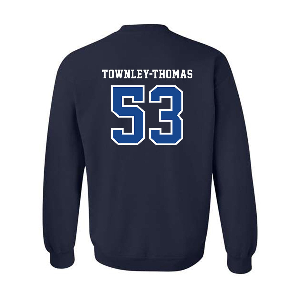 Creighton - NCAA Men's Basketball : Joshua Townley-Thomas - Classic Shersey Crewneck Sweatshirt-1