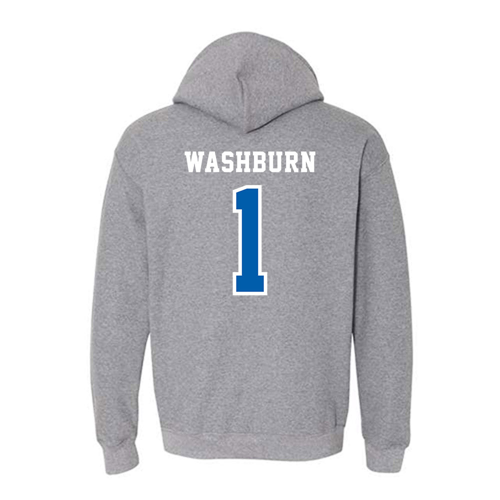 Creighton - NCAA Baseball : Joe Washburn - Classic Shersey Hooded Sweatshirt-1