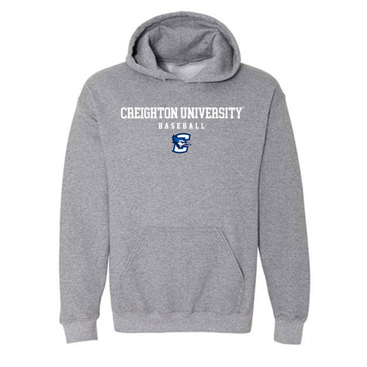 Creighton - NCAA Baseball : Nick Bowron - Classic Shersey Hooded Sweatshirt-0