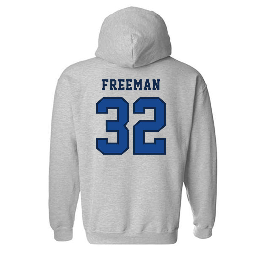 Creighton - NCAA Men's Basketball : Owen Freeman - Classic Shersey Hooded Sweatshirt-1