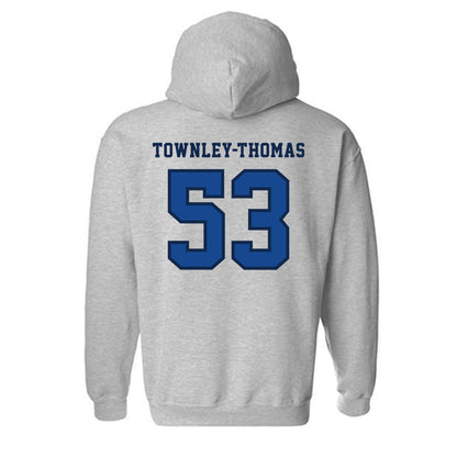 Creighton - NCAA Men's Basketball : Joshua Townley-Thomas - Classic Shersey Hooded Sweatshirt-1