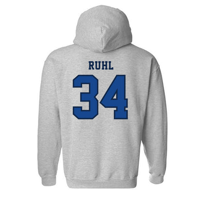 Creighton - NCAA Baseball : Jakob Ruhl - Classic Shersey Hooded Sweatshirt-1