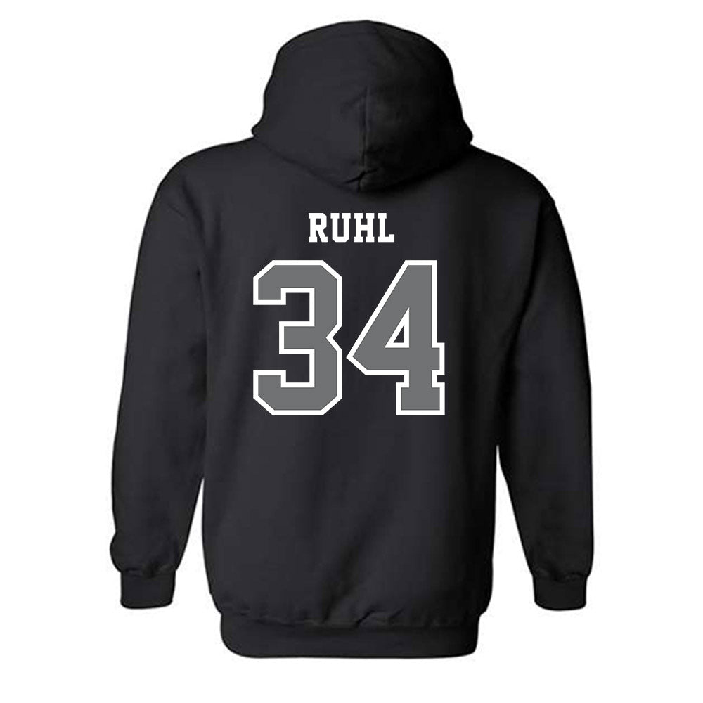 Creighton - NCAA Baseball : Jakob Ruhl - Classic Shersey Hooded Sweatshirt-1