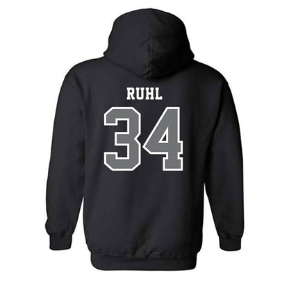 Creighton - NCAA Baseball : Jakob Ruhl - Classic Shersey Hooded Sweatshirt-1