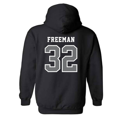 Creighton - NCAA Men's Basketball : Owen Freeman - Classic Shersey Hooded Sweatshirt-1