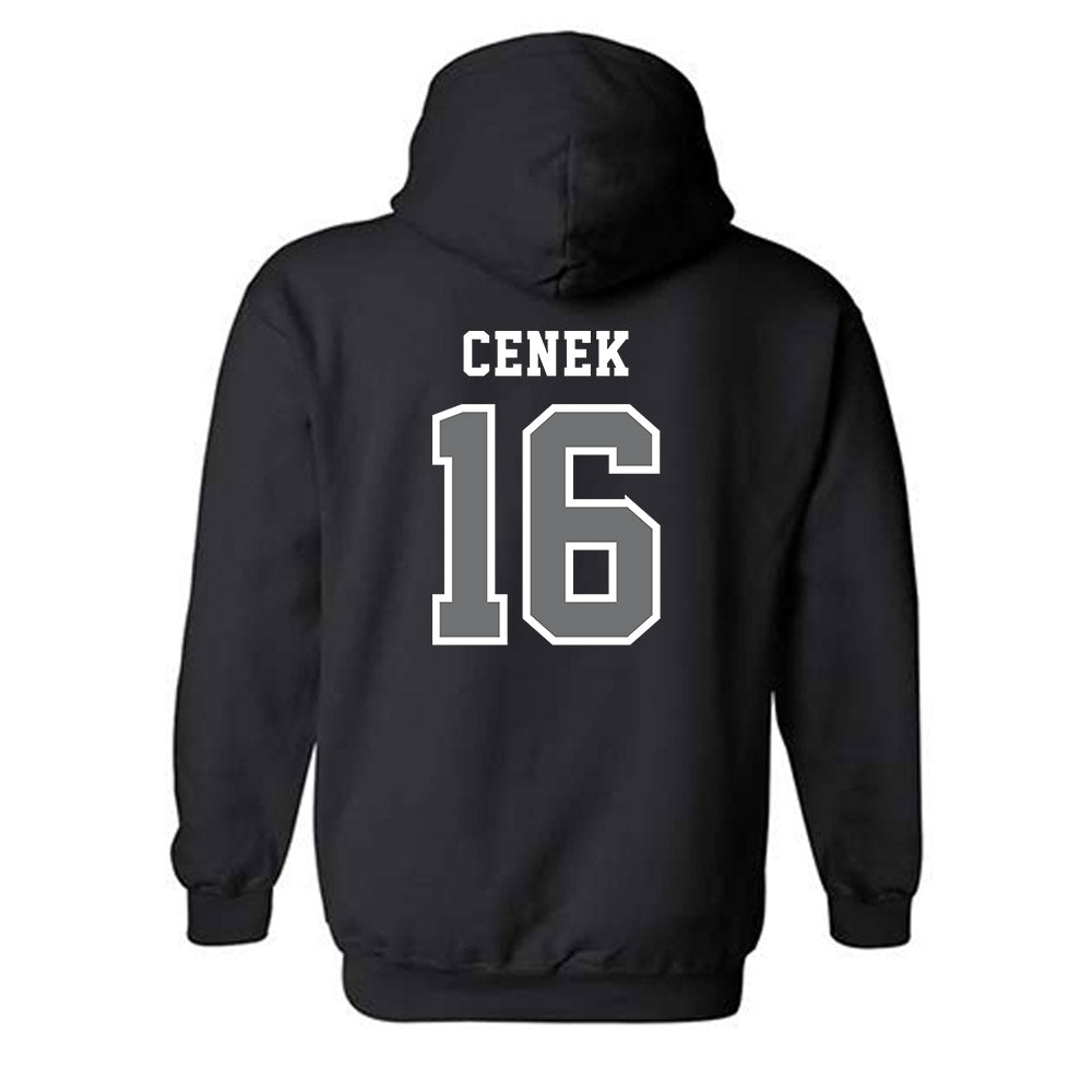 Creighton - NCAA Men's Soccer : Nick Cenek - Classic Shersey Hooded Sweatshirt-1