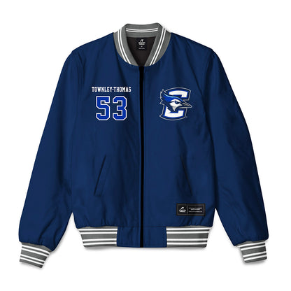 Creighton - NCAA Men's Basketball : Joshua Townley-Thomas - Bomber Jacket-0