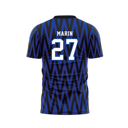 Creighton - NCAA Men's Soccer : Santiago Marin - Blue Soccer Jersey-1