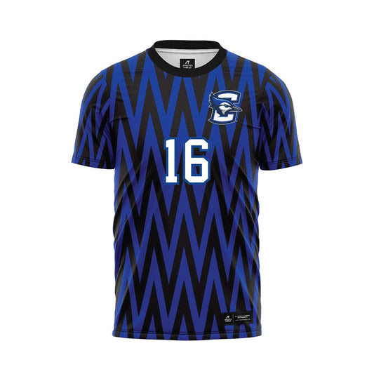 Creighton - NCAA Men's Soccer : Nick Cenek - Blue Soccer Jersey-0