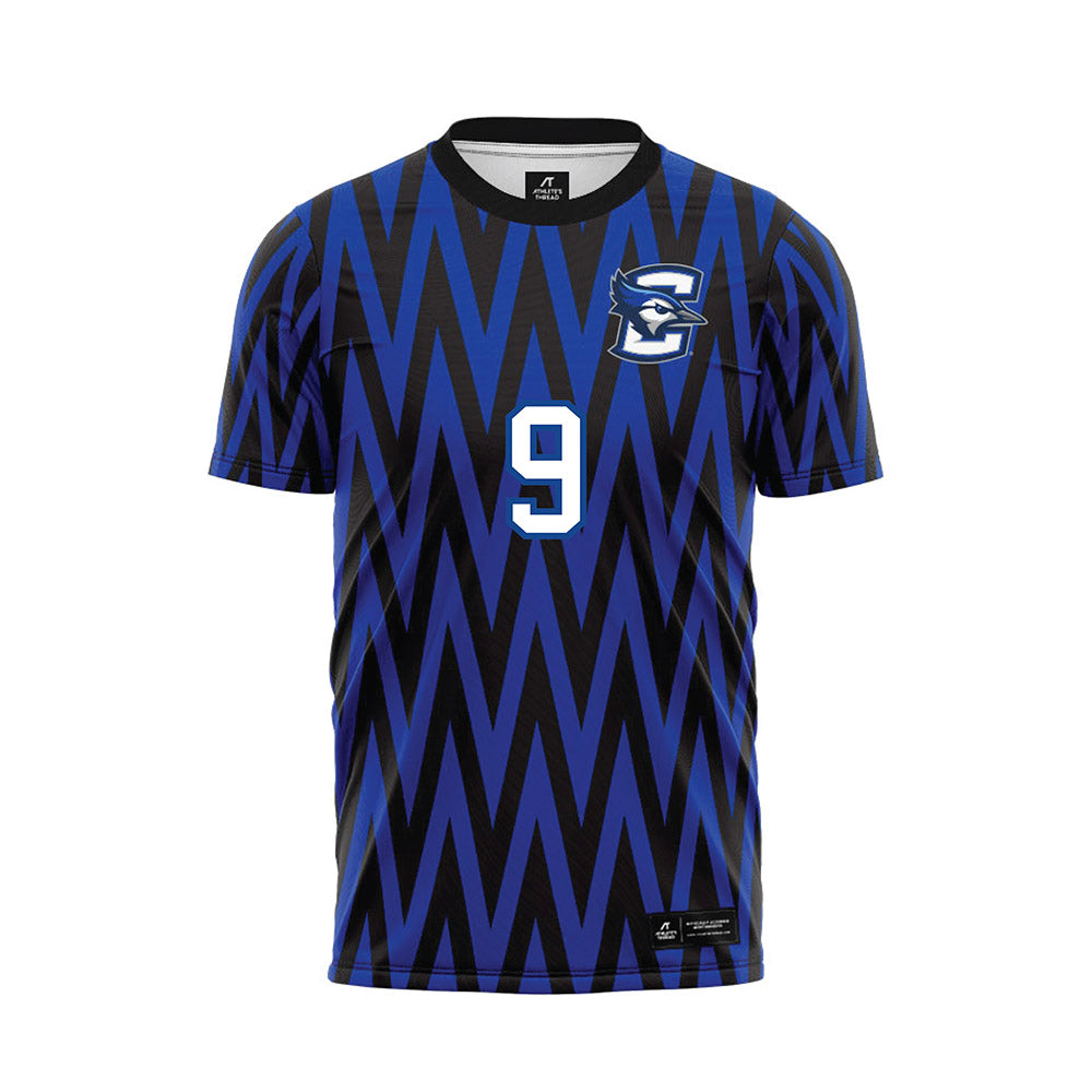 Creighton - NCAA Men's Soccer : Amos Boum Nlend - Blue Soccer Jersey-0