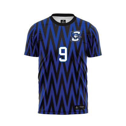 Creighton - NCAA Men's Soccer : Amos Boum Nlend - Blue Soccer Jersey-0