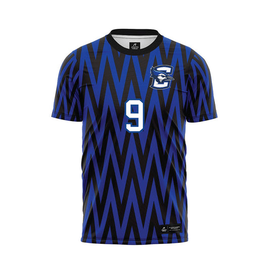 Creighton - NCAA Men's Soccer : Amos Boum Nlend - Blue Soccer Jersey-0
