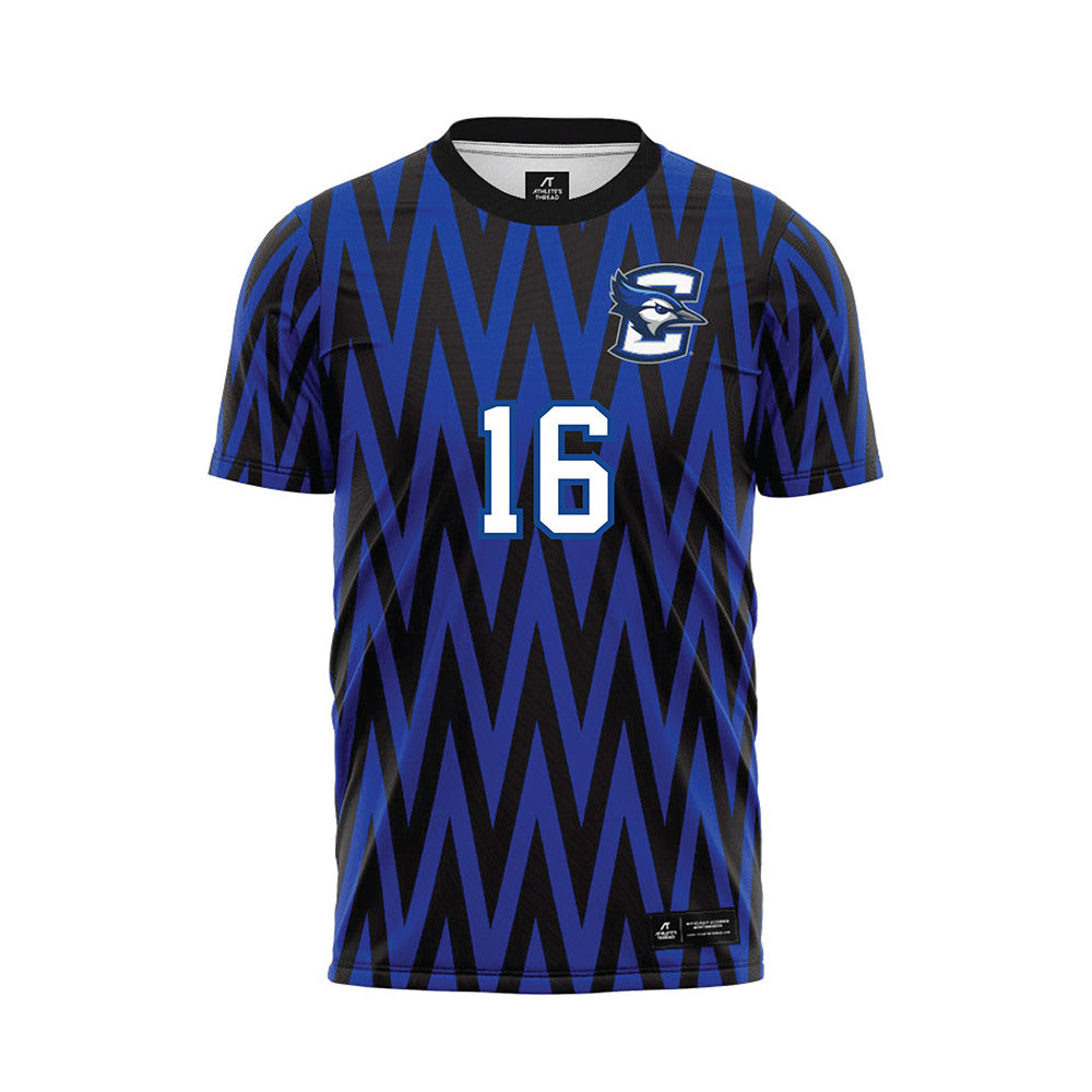 Creighton - NCAA Men's Soccer : Ange Gbe - Blue Soccer Jersey-0