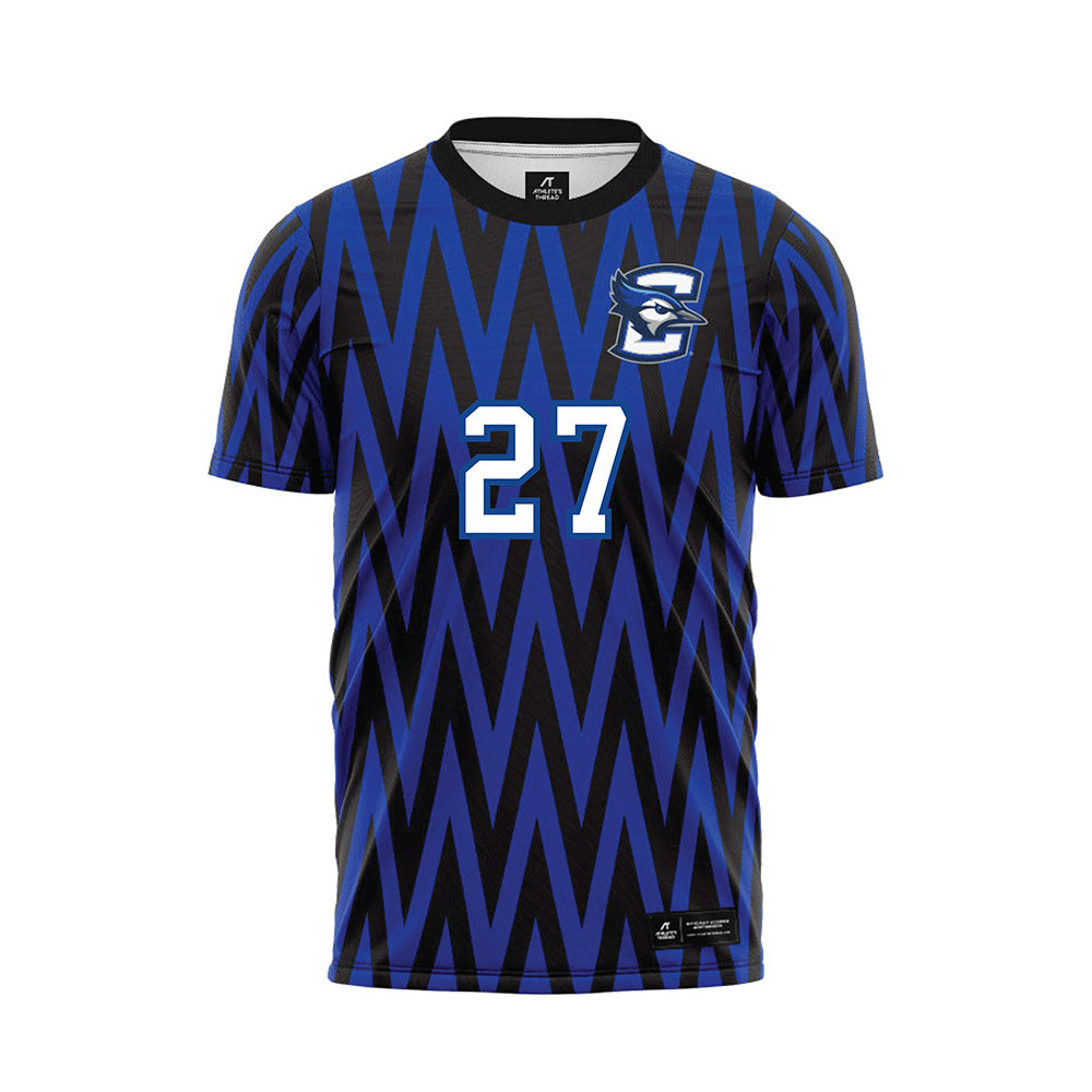 Creighton - NCAA Men's Soccer : Santiago Marin - Blue Soccer Jersey-0