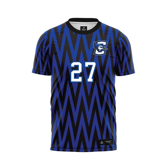 Creighton - NCAA Men's Soccer : Santiago Marin - Blue Soccer Jersey-0