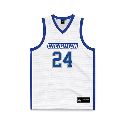 Creighton - NCAA Women's Basketball : Ava Zediker - White Basketball Jersey-0